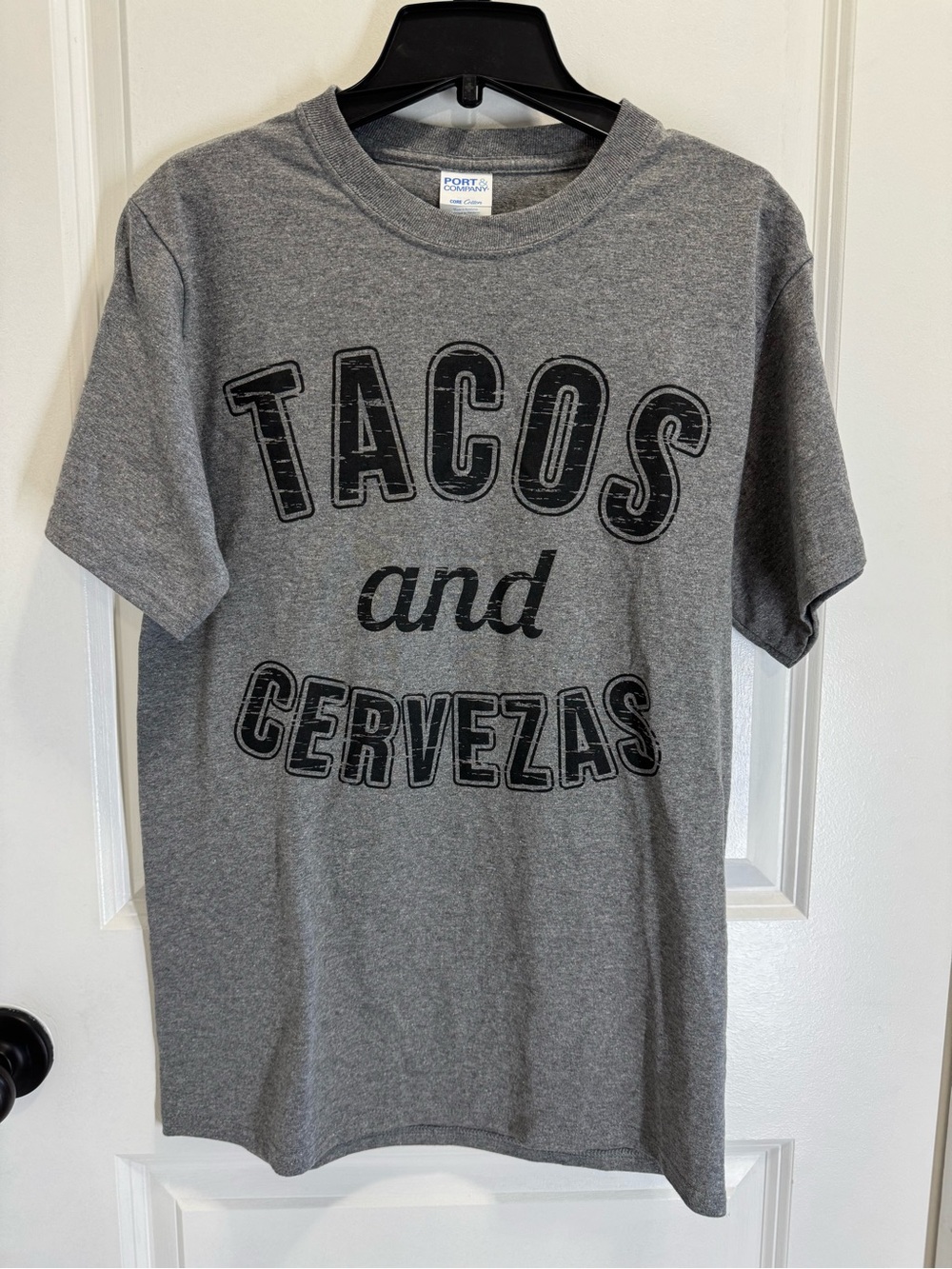 Gray 'Tacos and Cervezas' Graphic Tee